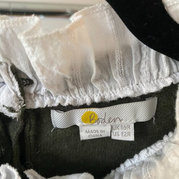 Boden Sweater Dress with Lace Trim - Picture 2 of 4